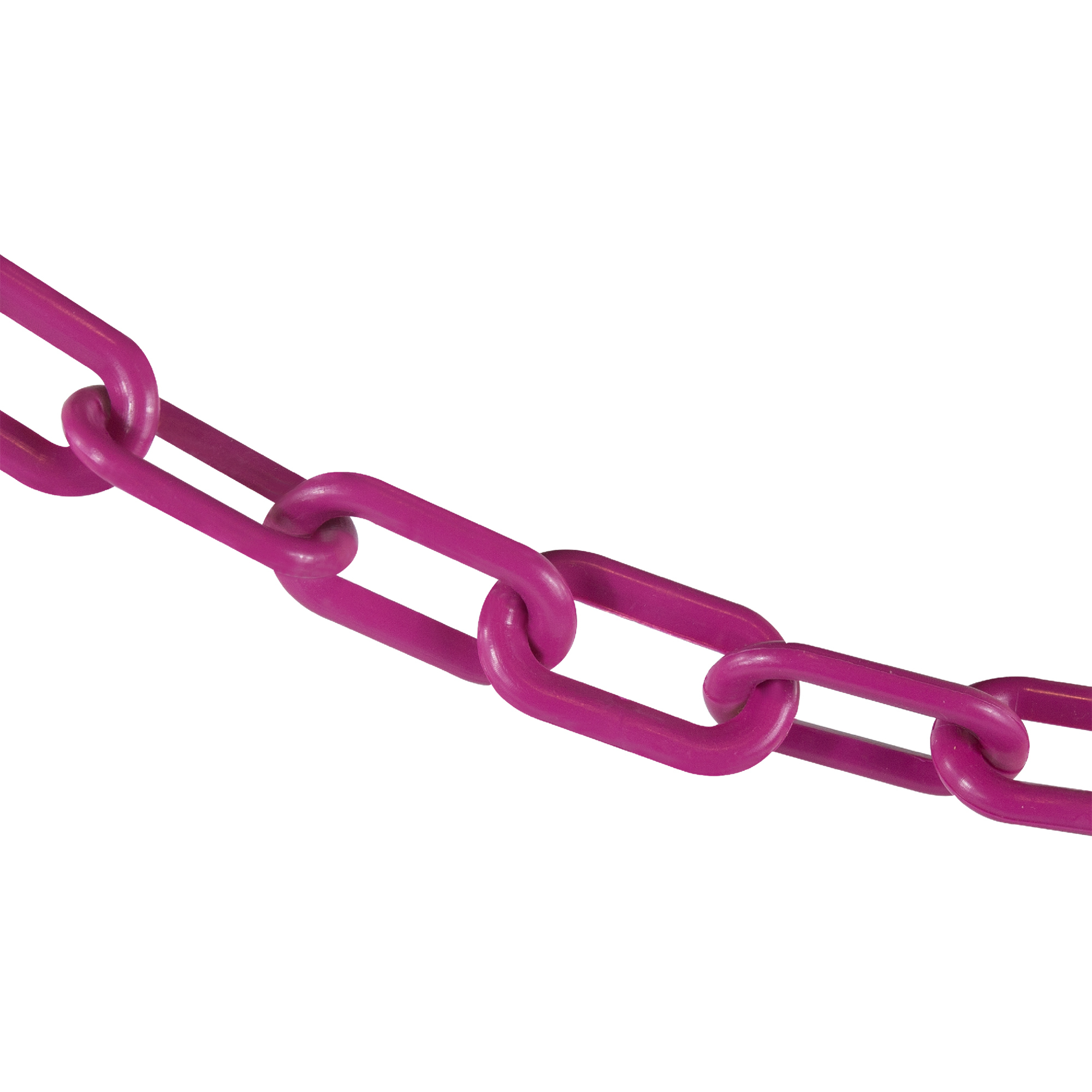 Mr. Chain Plastic Safety Chain — 2in. x 500ft., Magenta, UV Resistant, Model# 50018-500